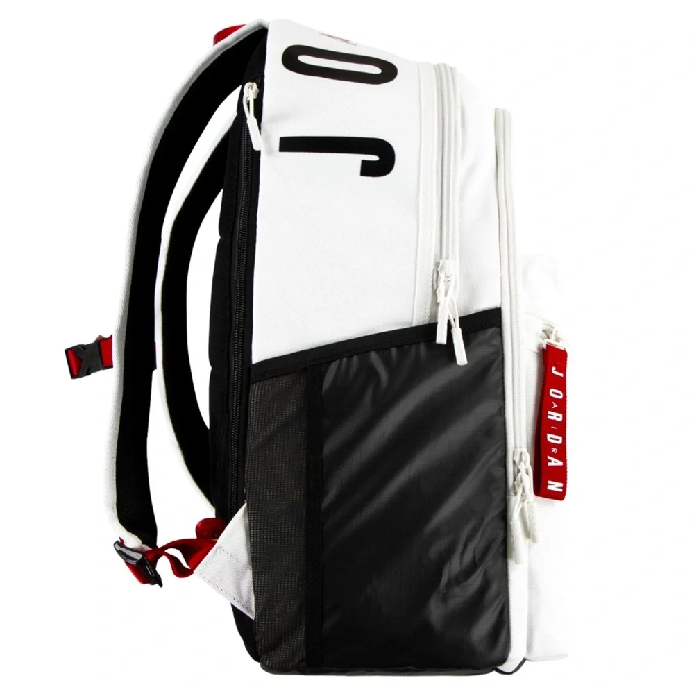 Authentic Jordan Air Patrol Backpack 29L in White w Red and Black Accents-Large - Picture 2 of 12